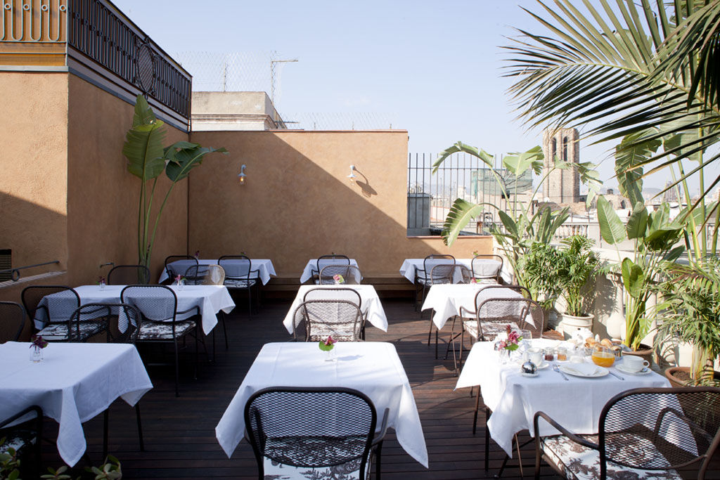 ホテル ドゥ プラカ レイアル ジーアール バルセロナ エクステリア 写真 Rooftop terrace